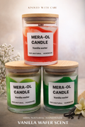 Handmade Vanilla Wafer Scented Candle - 100% Natural